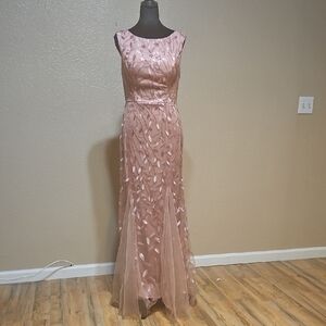 Elegant Pink Evening Gown